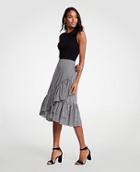 Ann Taylor Micro Gingham Fiesta Skirt