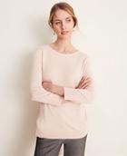 Ann Taylor Mixed Media Bow Back Sweater