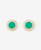 Ann Taylor Perforated Circle Stud Earrings