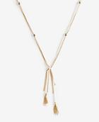 Ann Taylor Rope Pendant Necklace