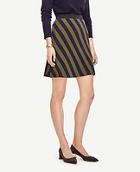 Ann Taylor Striped Jacquard Sweater Skirt