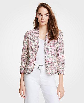 Ann Taylor Rainbow Tweed Jacket