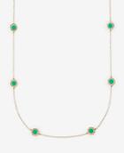 Ann Taylor Perforated Circle Station Necklace