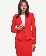 Ann Taylor Seamed Crepe Jacket