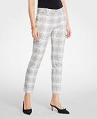 Ann Taylor The Crop Pant In Variegated Plaid - Curvy Fit