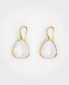 Ann Taylor Wide Bezel Drop Earrings