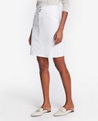 Ann Taylor Three Button Denim Skirt