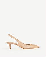 Ann Taylor Zosia Patent Slingback Heels