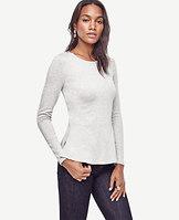 Ann Taylor Knit Peplum Top