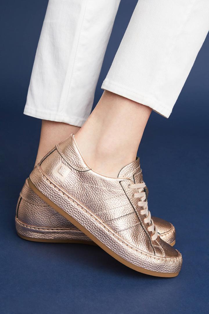 D.a.t.e. Rose Gold Sneakers