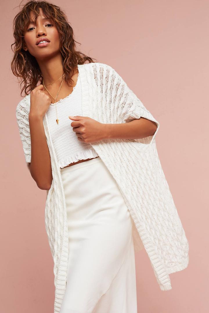 Mo:vint Open-stitched Cardigan