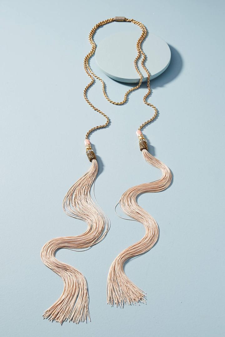 Mimilore Silk Jardin Wrap Necklace