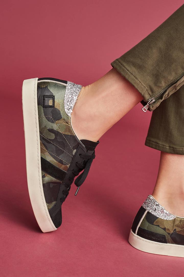 Anthropologie D.a.t.e Hill Low Fantasy Camo Sneakers