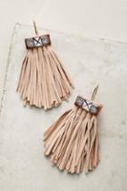 Hechizo Caged Leather Tassel Earrings