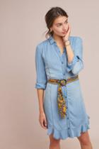 Pilcro And The Letterpress Pilcro Belted Chambray Shirtdress