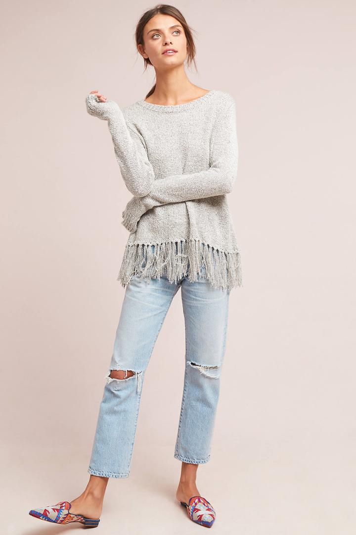 Bb Dakota Grayson Fringed Pullover