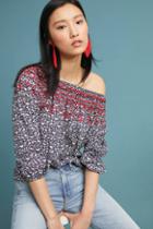 Ranna Gill Arietta Embroidered Off-the-shoulder Blouse