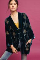 Capulet Velvet Embroidered Kimono