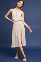 Plenty By Tracy Reese Blushed Metallic Halter Dress