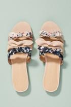 Anthropologie Graceful Bow Slide Sandals