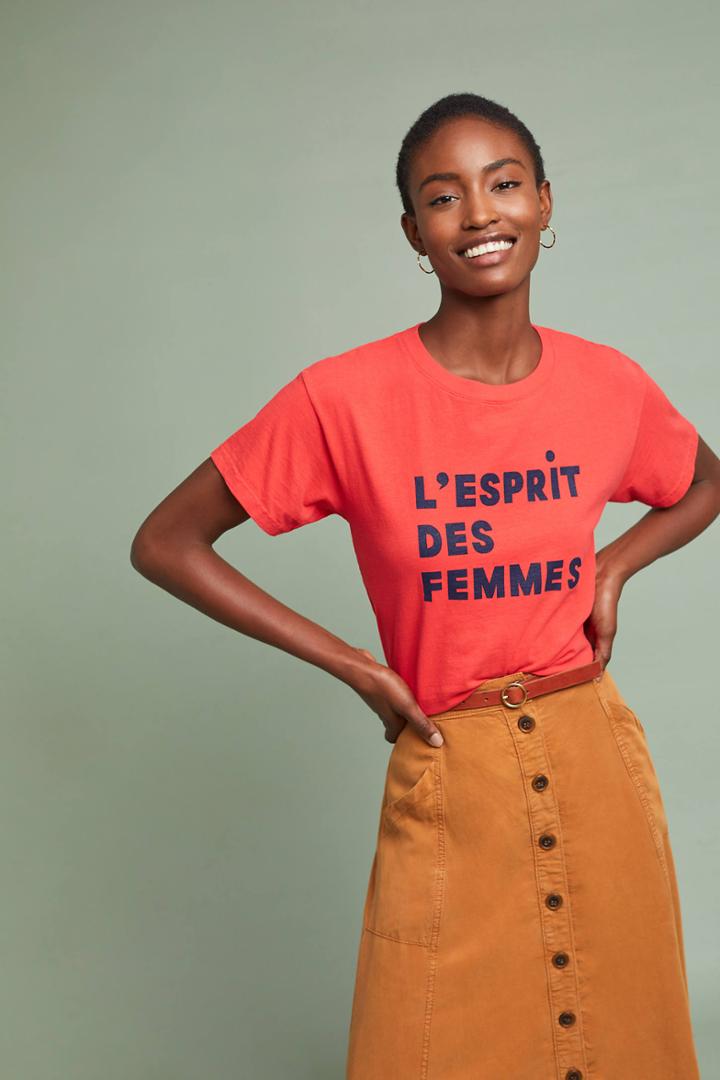 Clare V. X Anthropologie L'esprit Des Femmes Tee