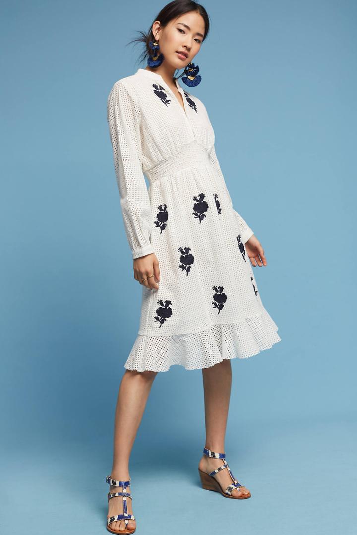Hemant & Nandita Amalia Eyelet Dress