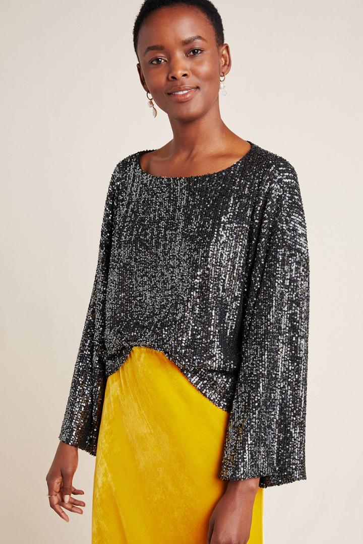 Cupcakes And Cashmere Cora Sequined Top