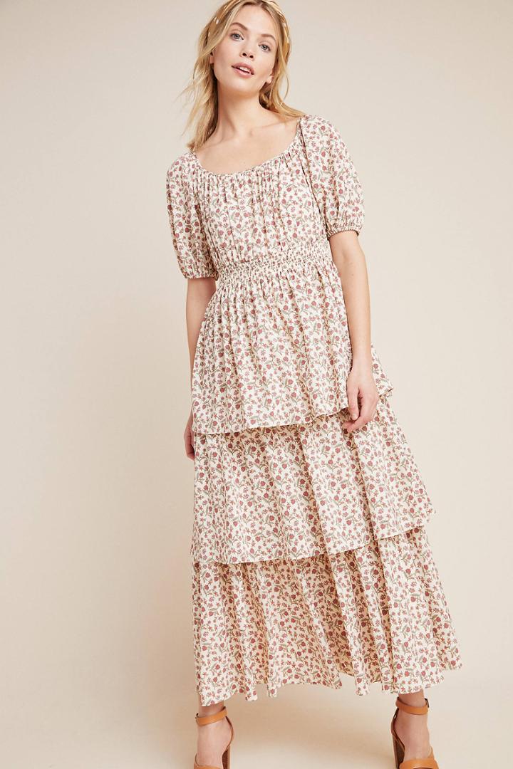 Gal Meets Glam Luciana Tiered Maxi Dress