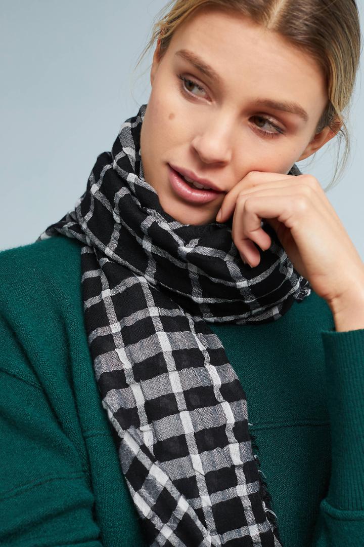 Anthropologie Tartan Scarf