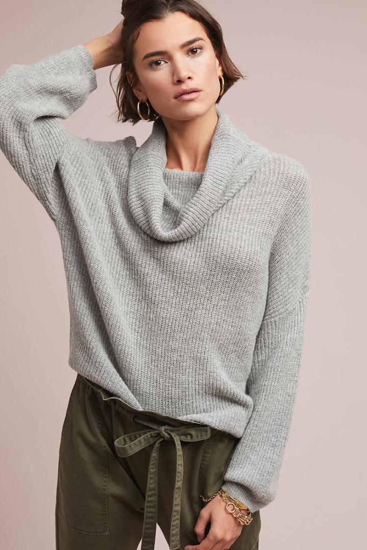 Selected Femme Cambridge Cowl Neck Pullover