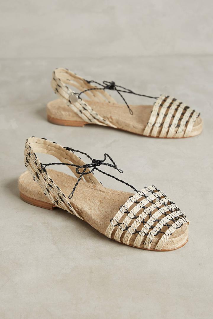 Anthropologie Ball Pages Open-toe Espadrilles