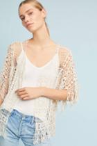 Anthropologie Cropped Crochet Kimono