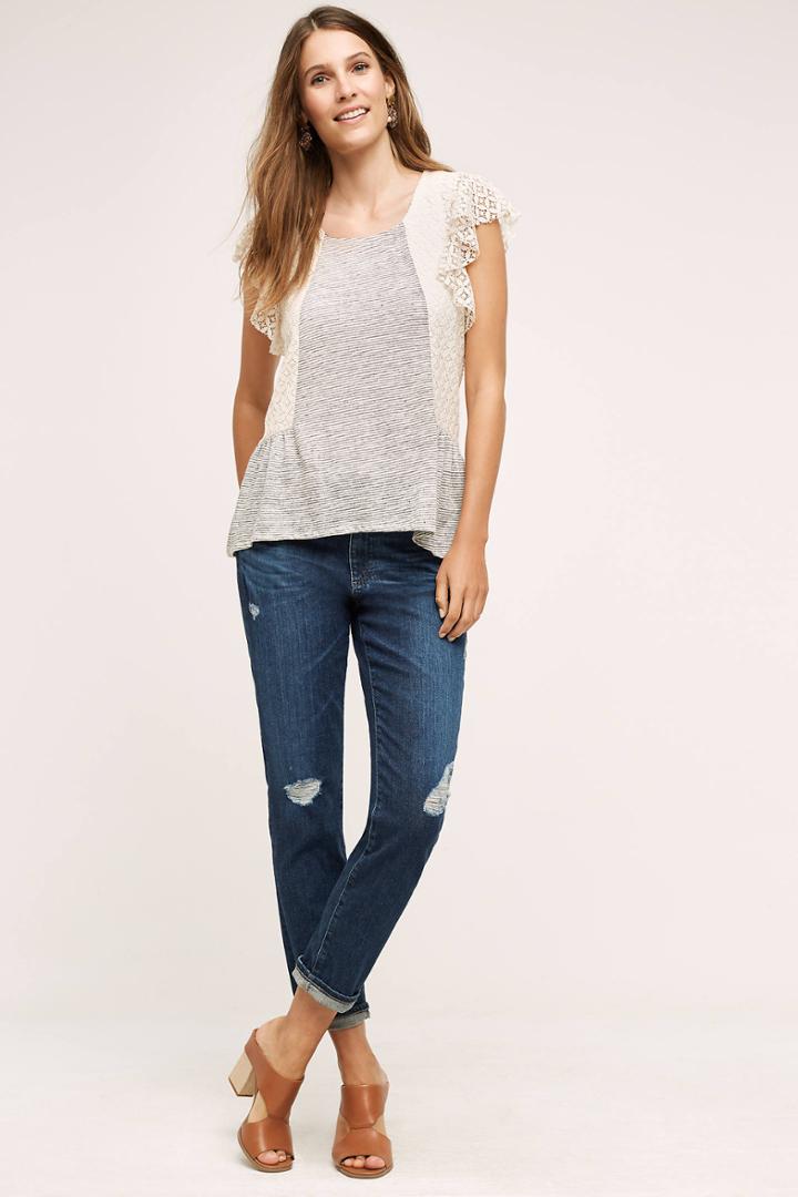 Anthropologie Ag Beau High-rise Slouchy Skinny Jeans