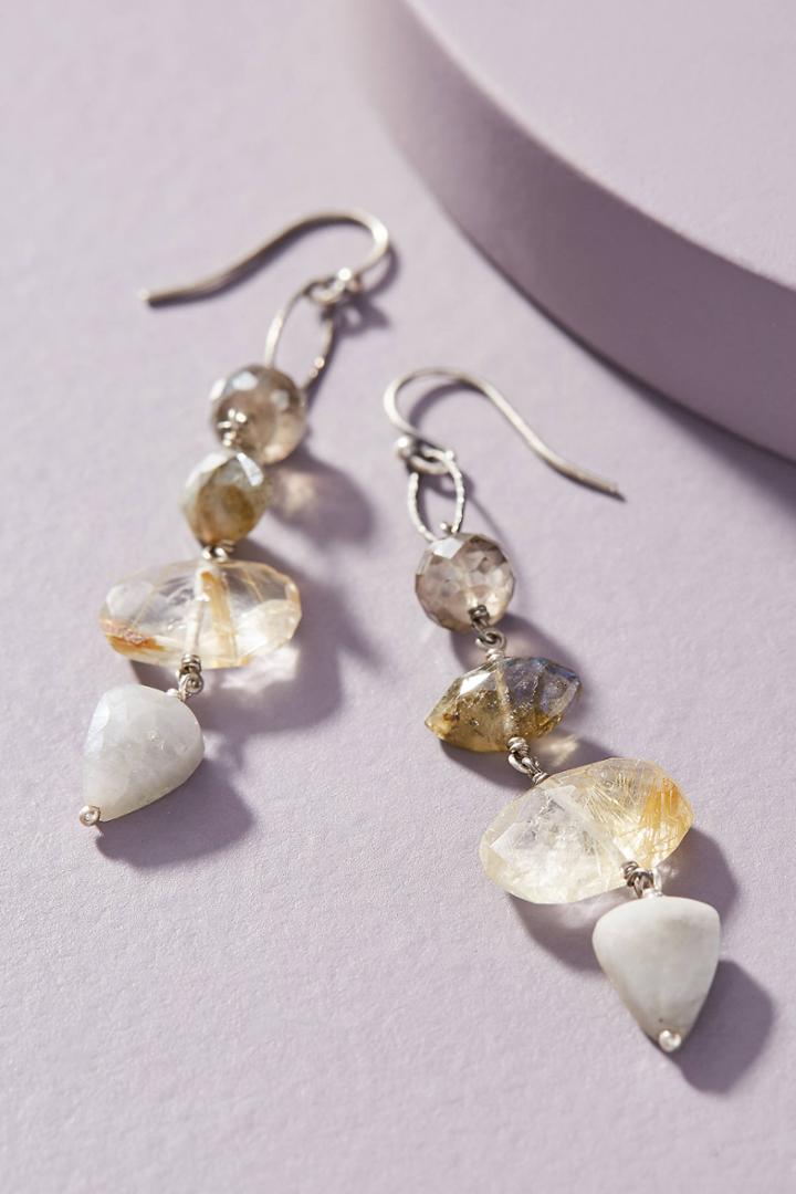 Chan Luu Mixed Stone Drop Earrings