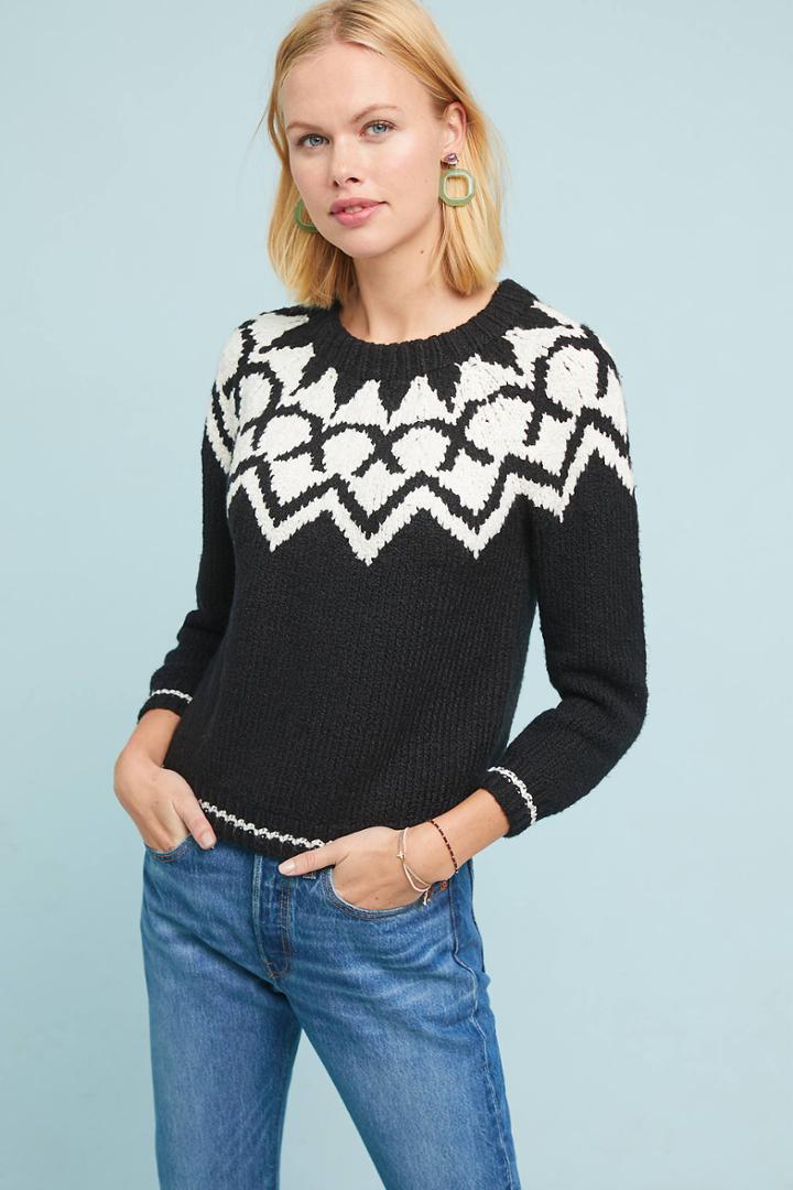 Velvet By Graham & Spencer Robyn Fair Isle Pullover