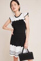 Shoshanna Contrast Knit Mini Dress