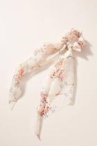 Anthropologie Frances Floral Scarf Ponytail Holder