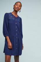 Anthropologie Dubois Embroidered Tunic Dress