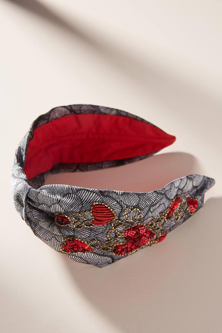 Anthropologie Hanna Heart-embellished Headband