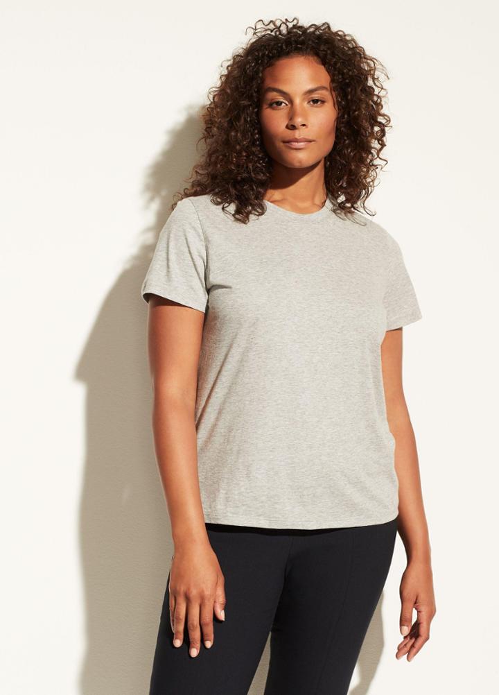 Vince Essential Pima Cotton Crew Neck Tee