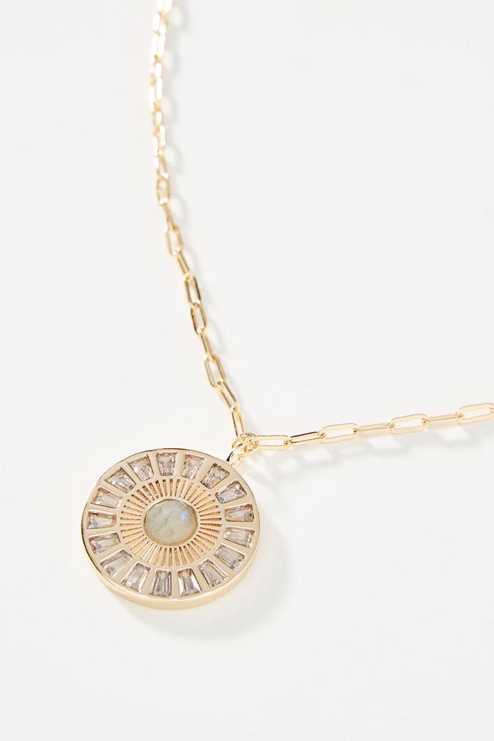 Elizabeth Stone Radiant Pendant Necklace