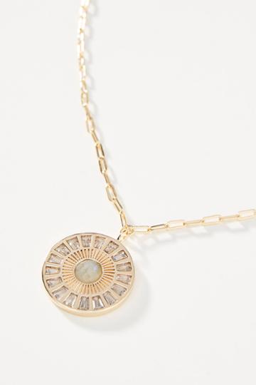 Elizabeth Stone Radiant Pendant Necklace