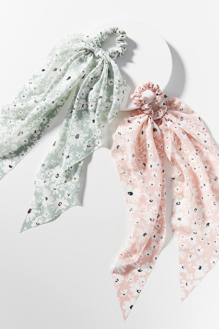 Anthropologie Juniper Scarf Ponytail Holder Set