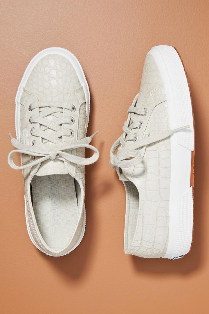 Superga Crocodile-embossed Sneakers