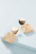 Arden Jewelry Wicker Square Drop Earrings