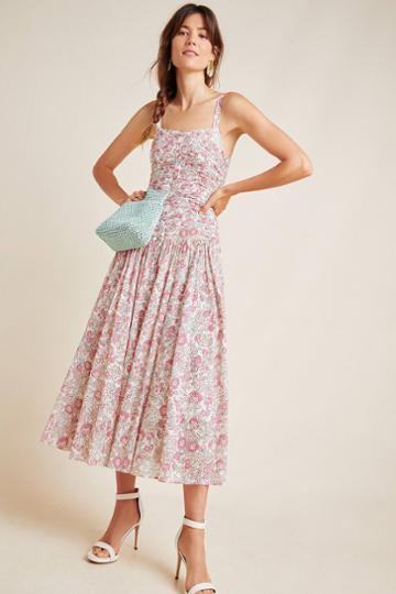 La Vie By Rebecca Taylor Suzette Floral Midi Dress