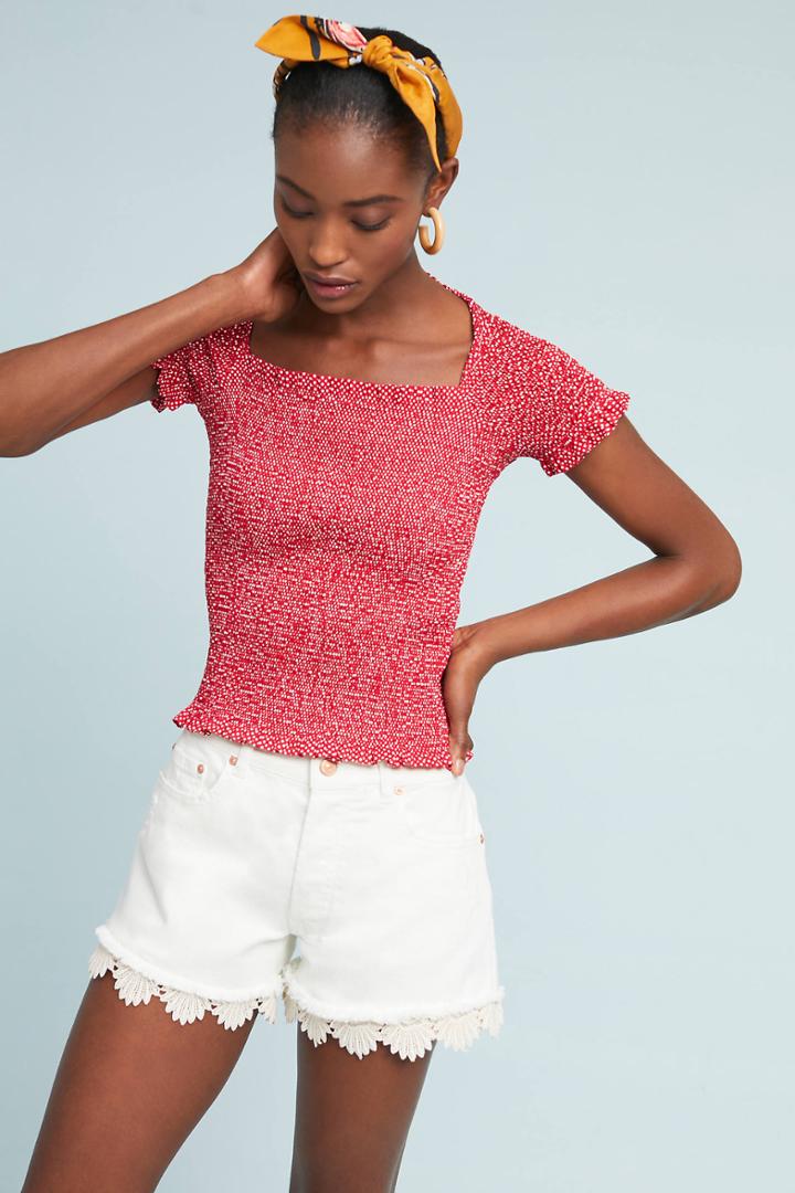 Berenice Mid-rise Denim Shorts