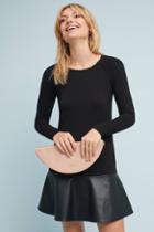Bailey 44 Faux Leather Flounced Dress