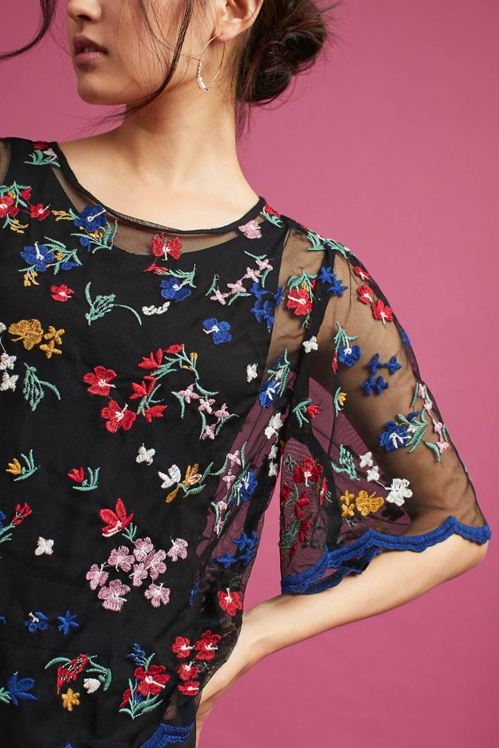 Maeve Meadows Embroidered Top