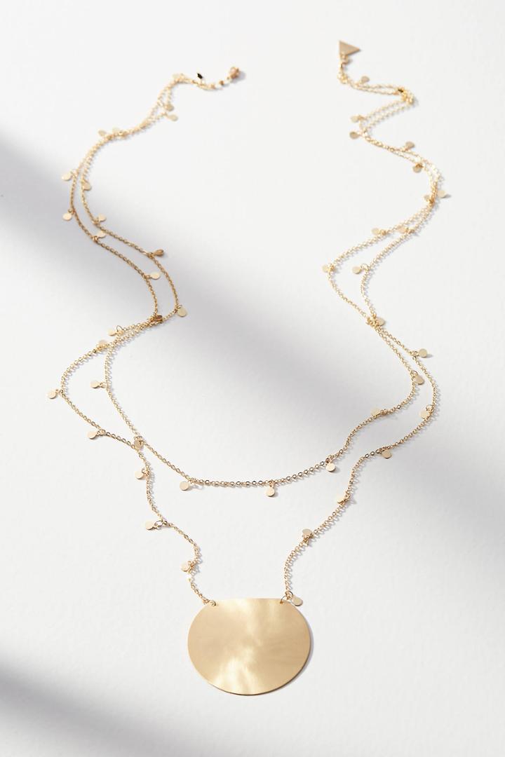 Serefina Sundial Pendant Necklace